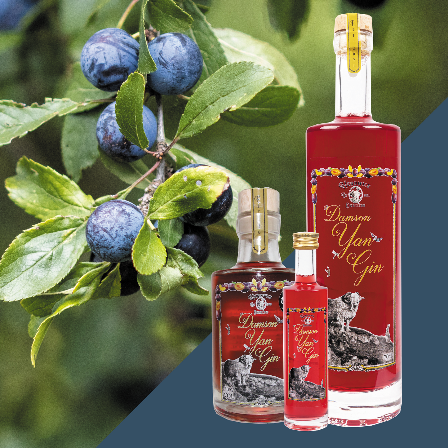 Herdwick Distillery Damson Yan Gin