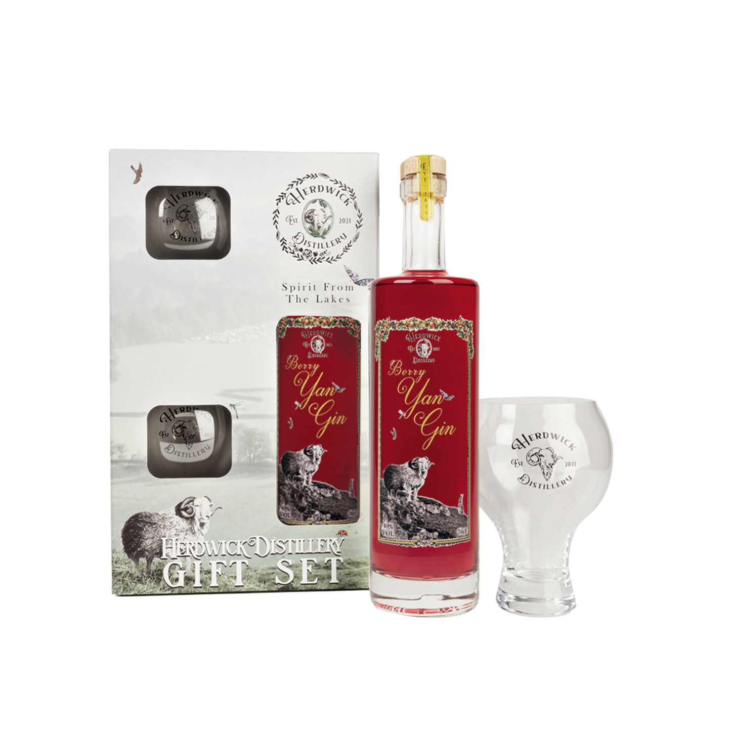 Yan Gin and Glass Gift Set