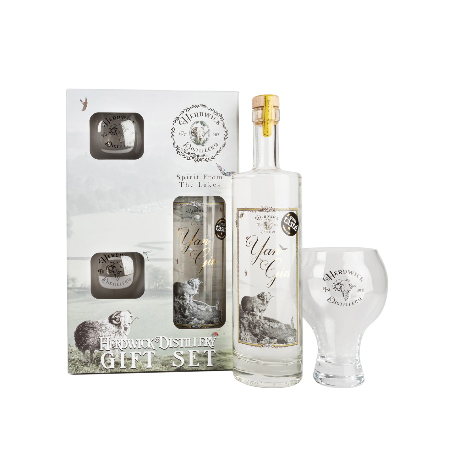 Yan Gin and Glass Gift Set